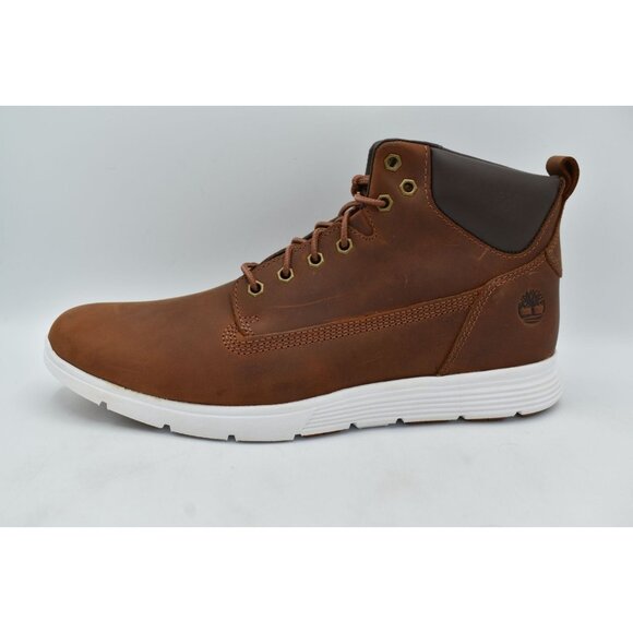 Timberland Mens Size 10.5 Killington Mid Lace Up Rust Full Grain Leather Sneaker - Picture 8 of 12